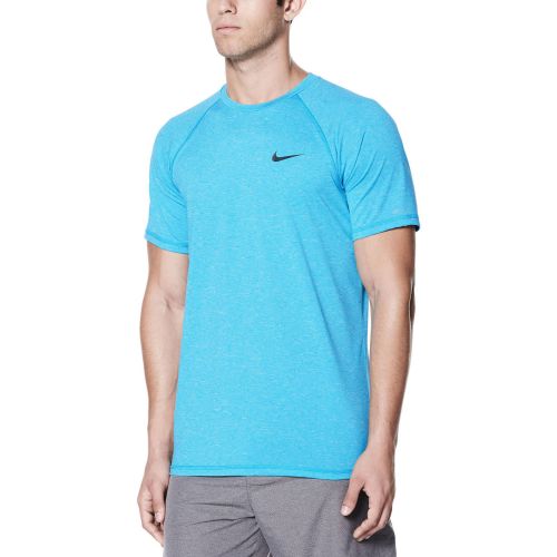 Nike Heather Short Sleeve Hydroguard (Blue Fury)