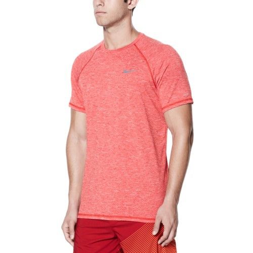 Nike Heather Short Sleeve Hydroguard (Red)